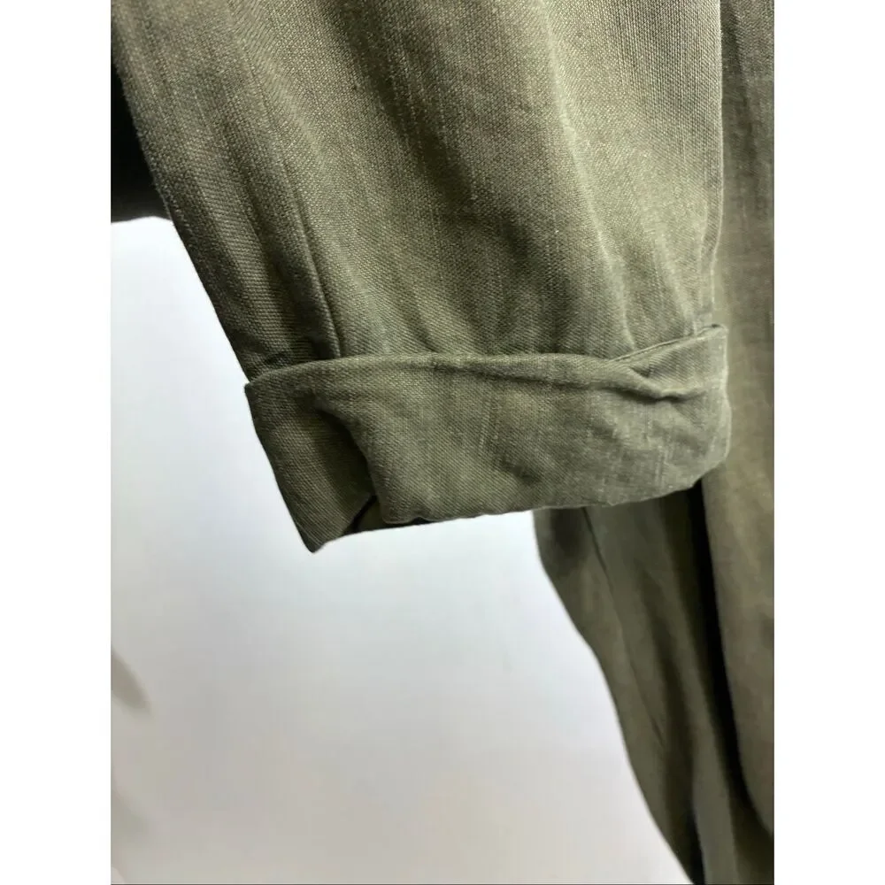 Wilfred Aritzia Allant Crepe Trousers in Olive Green Size 4